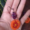 Boucles d'oreilles artisanales "Décadent hibiscus" – Image 4
